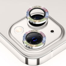 Load image into Gallery viewer, ENKAY Glitter Rear Lens Aluminium Alloy Tempered Glass Film For iPhone 14 / 14 Max, For iPhone 14 / 14 Plus