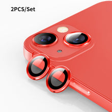 Load image into Gallery viewer, ENKAY 9H Rear Lens Aluminium Alloy Tempered Glass Film For iPhone 14 / 14 Max, For iPhone 14 / 14 Plus