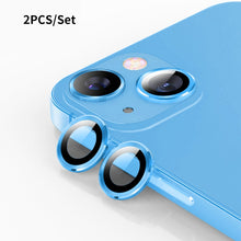 Load image into Gallery viewer, ENKAY 9H Rear Lens Aluminium Alloy Tempered Glass Film For iPhone 14 / 14 Max, For iPhone 14 / 14 Plus