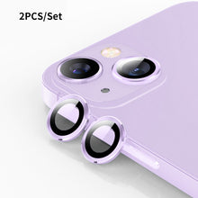 Load image into Gallery viewer, ENKAY 9H Rear Lens Aluminium Alloy Tempered Glass Film For iPhone 14 / 14 Max, For iPhone 14 / 14 Plus
