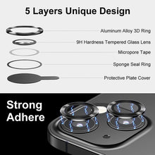 Load image into Gallery viewer, ENKAY 9H Rear Lens Aluminium Alloy Tempered Glass Film For iPhone 14 / 14 Max, For iPhone 14 / 14 Plus