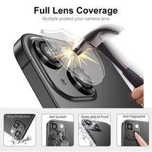 Load image into Gallery viewer, ENKAY 9H Rear Lens Aluminium Alloy Tempered Glass Film For iPhone 14 / 14 Max, For iPhone 14 / 14 Plus