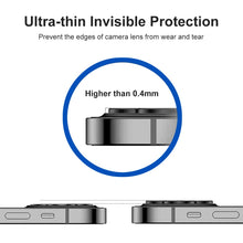Load image into Gallery viewer, ENKAY 9H Rear Lens Aluminium Alloy Tempered Glass Film For iPhone 14 / 14 Max, For iPhone 14 / 14 Plus