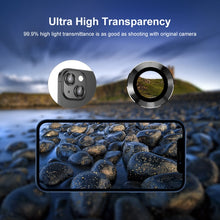 Load image into Gallery viewer, ENKAY 9H Rear Lens Aluminium Alloy Tempered Glass Film For iPhone 14 / 14 Max, For iPhone 14 / 14 Plus