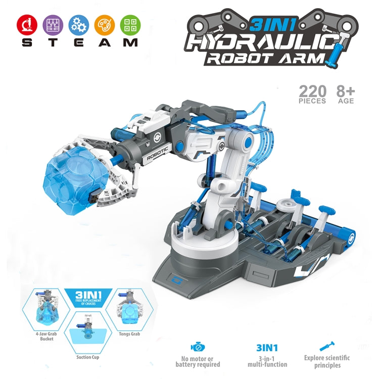 MoFun 101 Hydraulic Robot Arm 3 in 1 Science and Education Assembled Toys