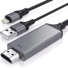 Load image into Gallery viewer, 2m 1080P 8 Pin to HDMI Adapter Cable, Compatible with iPhone to HDMI Adapter,, 8 Pin