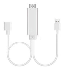 Load image into Gallery viewer, 1080P HDMI Cables Adapter USB to HDTV Cable, Dongle USB Male + USB Female to HDMI Male 1080P HDTV Mirroring Cable for Phone/Pad and More Steaming Sharing