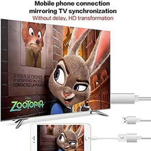 Load image into Gallery viewer, 1080P HDMI Cables Adapter USB to HDTV Cable, Dongle USB Male + USB Female to HDMI Male 1080P HDTV Mirroring Cable for Phone/Pad and More Steaming Sharing
