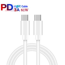 Load image into Gallery viewer, 38W PD20W + QC3.0 USB Car Charger with Type-C to Type-C Data Cable, Length: 1m, Type-C to Type-C Cable (White), Type-C to Type-C Cable (Black)