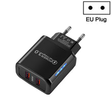 Load image into Gallery viewer, 36W Dual Port QC3.0 USB Mobile Phone Charger Dual 18W Output, EU Plug, EU Plug