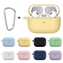 Load image into Gallery viewer, For Apple AirPods Pro 2 2022 ENKAY Thickened Silicone Protective Case with Keychain
