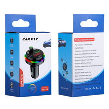 Load image into Gallery viewer, F17 3.1A Dual USB Charger Bluetooth 5.0 Car MP3 Player, F17