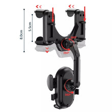 Load image into Gallery viewer, R004 Rearview Mirror 360 Rotatable Retractable Car Phone Holder, R004