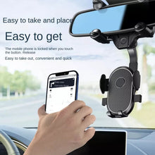 Load image into Gallery viewer, R004 Rearview Mirror 360 Rotatable Retractable Car Phone Holder, R004
