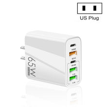 Load image into Gallery viewer, 65W Dual PD Type-C + 3 x USB Multi Port Charger for Phone and Tablet PC, US Plug, US Plug