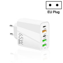 Load image into Gallery viewer, 65W Dual PD Type-C + 3 x USB Multi Port Charger for Phone and Tablet PC, EU Plug, EU Plug