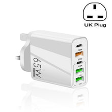 Load image into Gallery viewer, 65W Dual PD Type-C + 3 x USB Multi Port Charger for Phone and Tablet PC, UK Plug, UK Plug