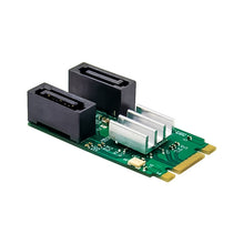Load image into Gallery viewer, ST551 6Gbps PCIe B+M key to 2 Port SATA 3.0 Card M.2 to dual SATA  Adapter, ST551