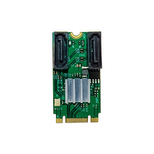 Load image into Gallery viewer, ST551 6Gbps PCIe B+M key to 2 Port SATA 3.0 Card M.2 to dual SATA  Adapter, ST551