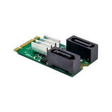 Load image into Gallery viewer, ST551 6Gbps PCIe B+M key to 2 Port SATA 3.0 Card M.2 to dual SATA  Adapter, ST551