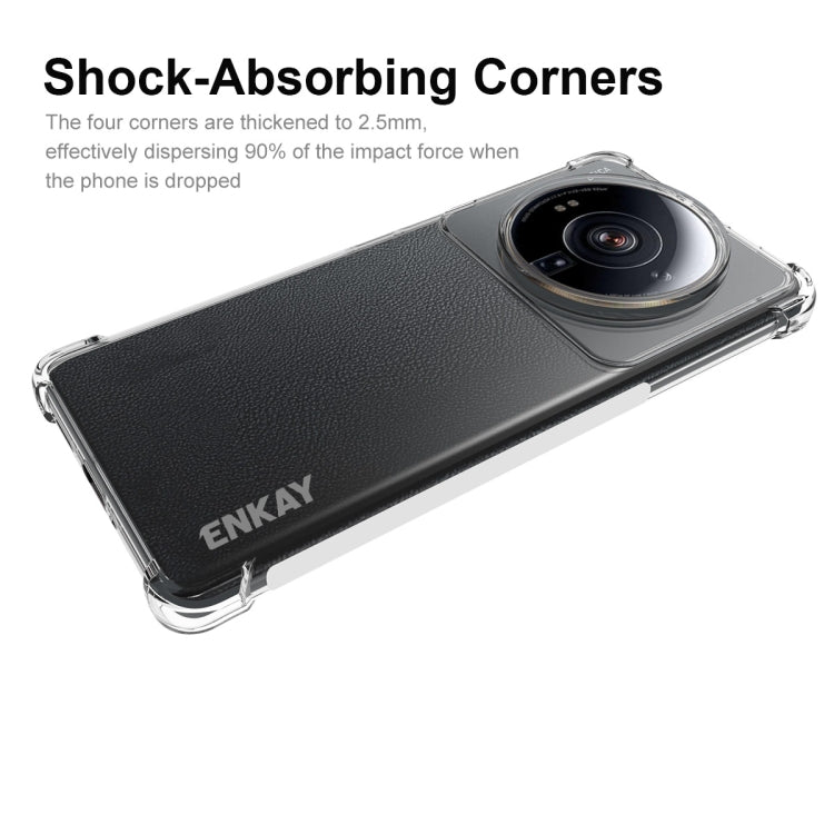 For Xiaomi 12S Ultra ENKAY Clear TPU Shockproof Phone Case