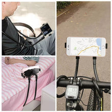Load image into Gallery viewer, XWJ-0801 Universal Long Arm Table Holder Gooseneck Lazy Neck Cell Phone Holder