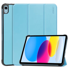 Load image into Gallery viewer, For iPad 10th Gen 10.9 2022 ENKAY Tri-fold Custer Texture Leather Stand Smart Case, For iPad 10th Gen 10.9 2022