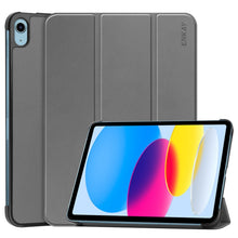 Load image into Gallery viewer, For iPad 10th Gen 10.9 2022 ENKAY Tri-fold Custer Texture Leather Stand Smart Case, For iPad 10th Gen 10.9 2022