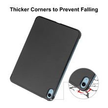 Load image into Gallery viewer, For iPad 10th Gen 10.9 2022 ENKAY Tri-fold Custer Texture Leather Stand Smart Case, For iPad 10th Gen 10.9 2022