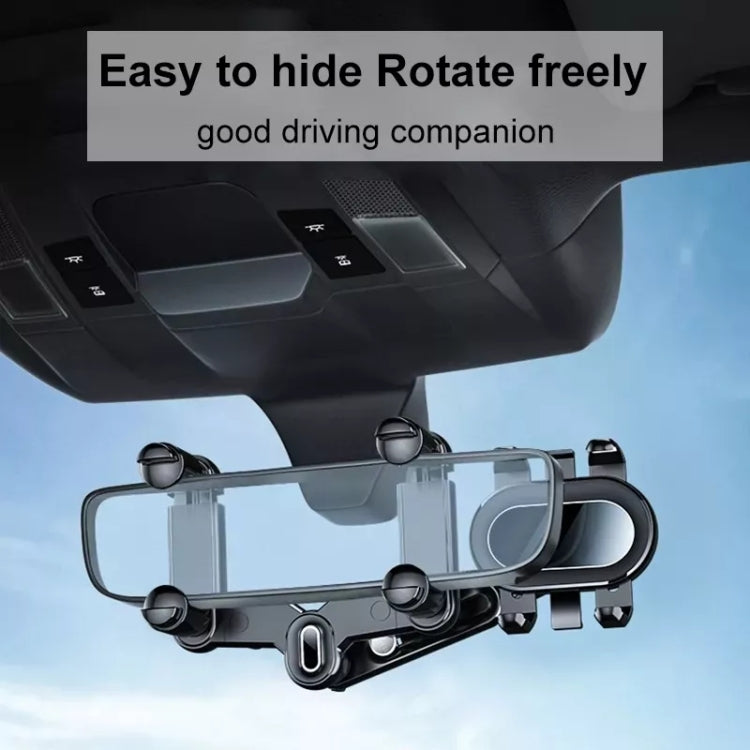 H03 Car Rearview Mirror Mobile Phone Holder 360 Rotation Foldable, H03