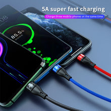 Load image into Gallery viewer, 40W 5A USB to Micro USB + USB-C / Type-C + 8 Pin Fast Charging Cable, Cable Length: 2m, 2m