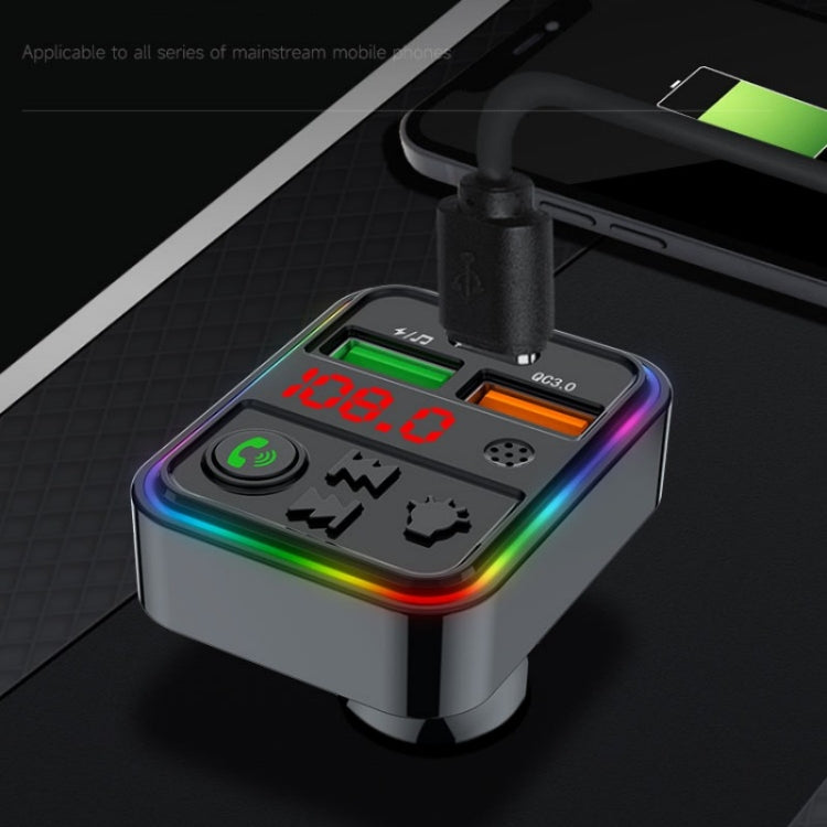 PDF18 Mobile Phone Charger Adapter USB+Type-C PD25W QC3.0 Car Phone Adapter Cigarette Lighter, PDF18