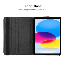 Load image into Gallery viewer, For iPad 10.9 2022 ENKAY Hat-Prince 360 Degree Rotation Litchi Leather Smart Tablet Case