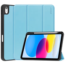 Load image into Gallery viewer, For iPad 10.9 2022 ENKAY TPU Back Cover Smart Leather Stand Tablet Case with Pen Slot