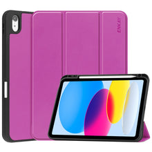 Load image into Gallery viewer, For iPad 10.9 2022 ENKAY TPU Back Cover Smart Leather Stand Tablet Case with Pen Slot