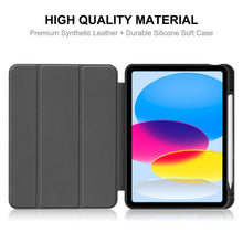 Load image into Gallery viewer, For iPad 10.9 2022 ENKAY TPU Back Cover Smart Leather Stand Tablet Case with Pen Slot