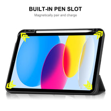 Load image into Gallery viewer, For iPad 10.9 2022 ENKAY TPU Back Cover Smart Leather Stand Tablet Case with Pen Slot