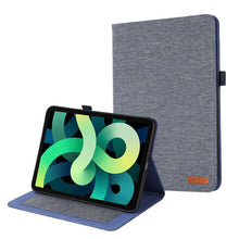 Load image into Gallery viewer, Fabric Leather Tablet Case with Name Card Clip, For iPad 10th 10.9 2022