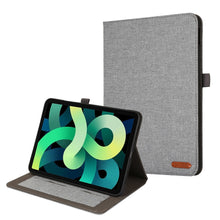 Load image into Gallery viewer, Fabric Leather Tablet Case with Name Card Clip, For iPad 10th 10.9 2022