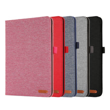 Load image into Gallery viewer, Fabric Leather Tablet Case with Name Card Clip, For iPad 10th 10.9 2022