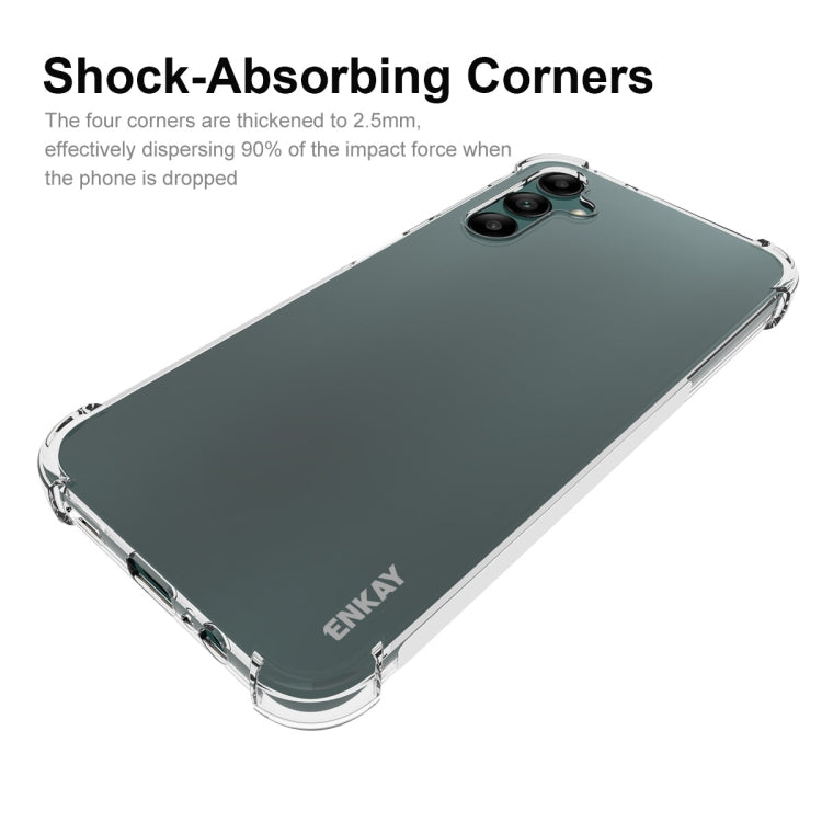 For Samsung Galaxy A14 5G ENKAY Transparent TPU Shockproof Phone Case
