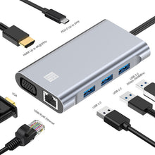 Load image into Gallery viewer, JUNSUNMAY 7 in 1 Type-C to 4K HDMI / VGA / Ethernet Docking Station Adapter USB-C Hub, JSM-HUB001