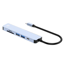Load image into Gallery viewer, JUNSUNMAY 6 in 1 Type-C to 4K HDMI Docking Station Adapter USB-C PD Quick Charge Hub SD/TF Card Reader, JSM-HUB005