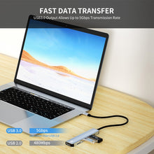 Load image into Gallery viewer, JUNSUNMAY 6 in 1 Type-C to 4K HDMI Docking Station Adapter USB-C PD Quick Charge Hub SD/TF Card Reader, JSM-HUB005