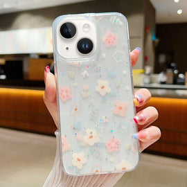 Fresh Small Floral Epoxy TPU Phone Case, For iPhone 14 Plus, For iPhone 14, For iPhone 14 Pro, For iPhone 14 Pro Max, For iPhone 7 / 8 / SE 2022, For iPhone 13 Pro Max, For iPhone 13 Pro, For iPhone 13
