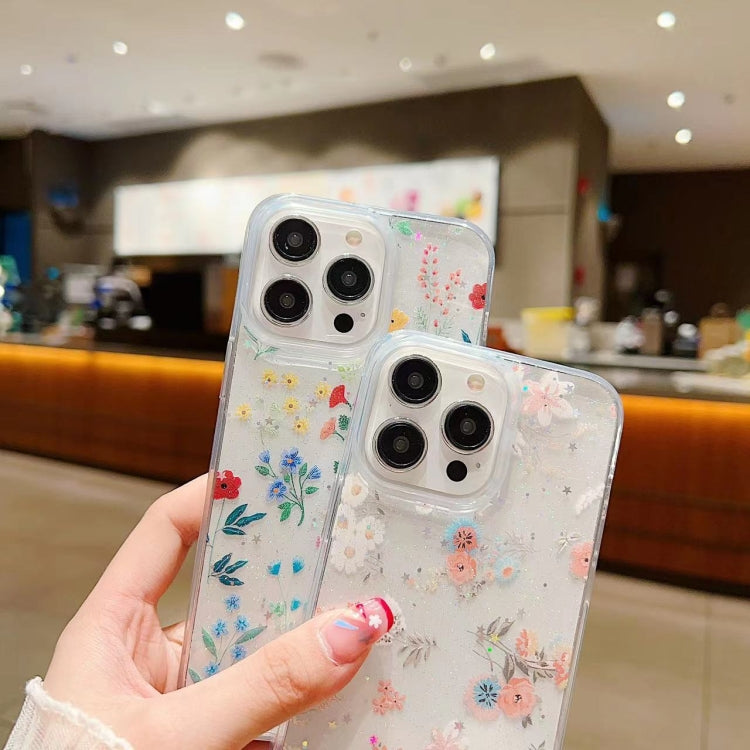 Fresh Small Floral Epoxy TPU Phone Case, For iPhone 7 Plus / 8 Plus, For iPhone X / XS