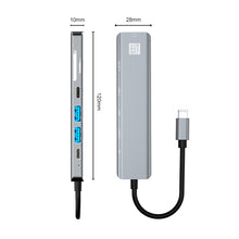 Load image into Gallery viewer, JUNSUNMAY 7 in 1 Type-C to 4K HDMI Docking Station Adapter PD Quick Charge Hub SD/TF Card Reader, JSM-HUB007