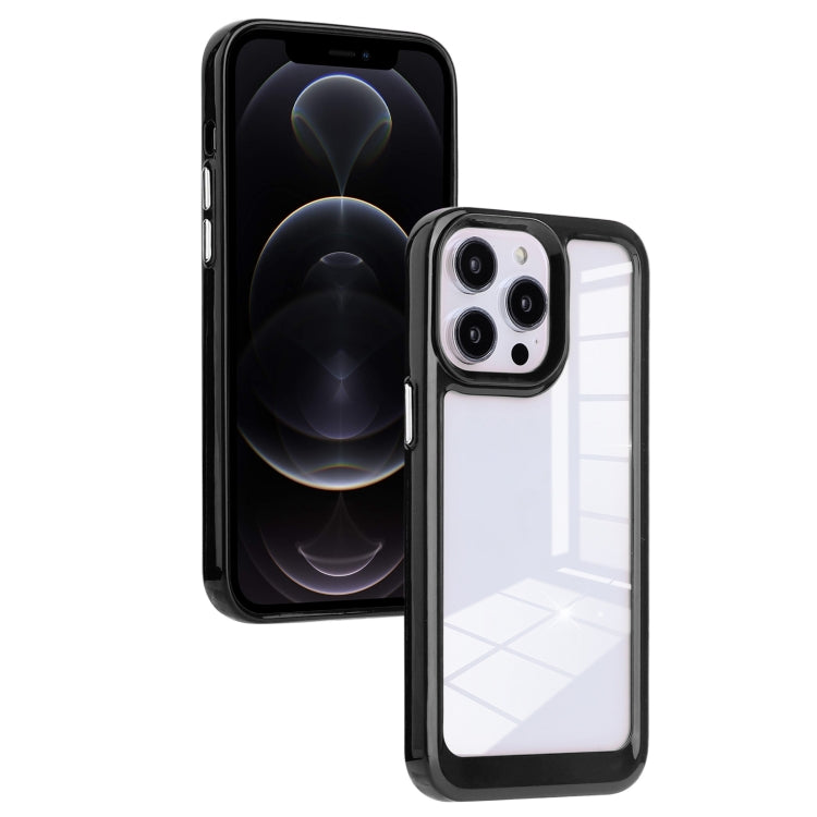 Solid Solor TPU Space Acrylic Phone Case, For iPhone 11, For iPhone 11 Pro Max, For iPhone 12, For iPhone 12 Pro, For iPhone 12 Pro Max, For iPhone 13