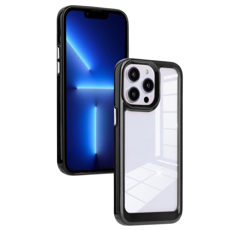 Solid Solor TPU Space Acrylic Phone Case, For iPhone 14, For iPhone 13 Pro, For iPhone 13 Pro Max, For iPhone 14 Pro, For iPhone 14 Pro Max