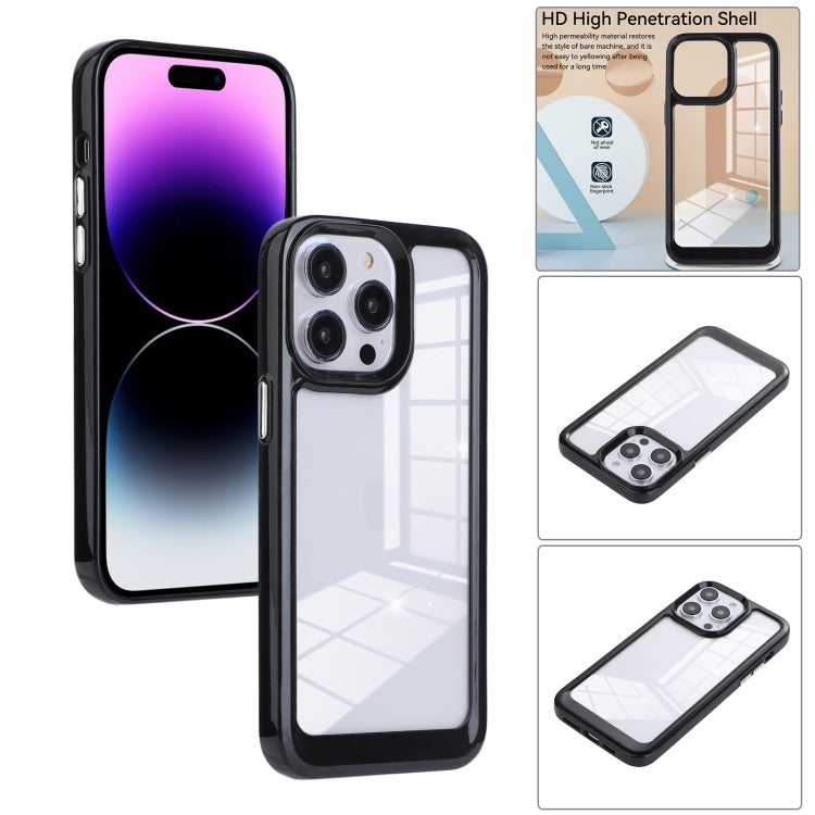 Solid Solor TPU Space Acrylic Phone Case, For iPhone 14, For iPhone 13 Pro, For iPhone 13 Pro Max, For iPhone 14 Pro, For iPhone 14 Pro Max